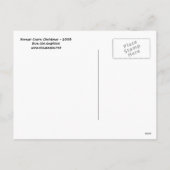 Carte postale coréenne de Noël de grue (Dos)