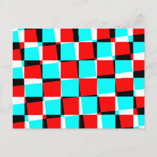 Carte Postale Corey Tiger 80s Op Art Vintage