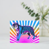 Carte Postale Corey Tiger 80s Retro Tiger Soleil Levant (Debout devant)