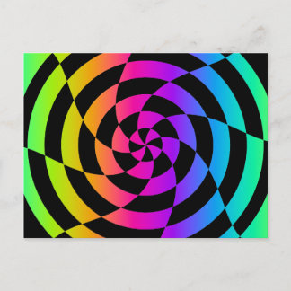 Carte Postale Corey Tiger 80s Vintage Op Art