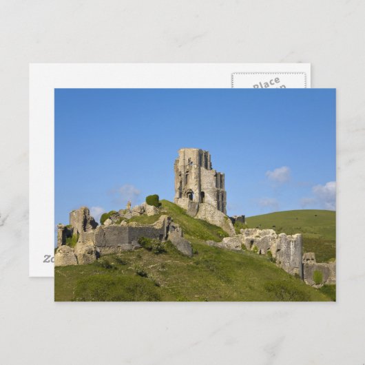 Carte Postale Corfe Castle, Corfe, Dorset, Angleterre (Devant / Derrière)