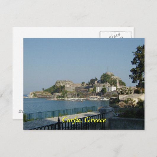 Carte Postale Corfou, Grèce (Devant / Derrière)