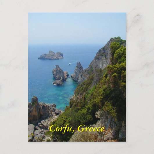 Carte Postale Corfou, Grèce (Devant)