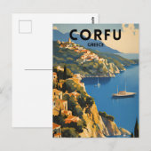 Carte Postale Corfou Grèce (Devant / Derrière)