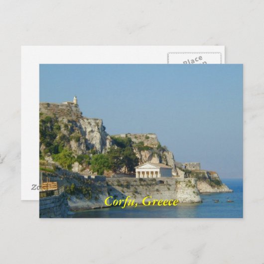 Carte Postale Corfou, Grèce (Devant / Derrière)
