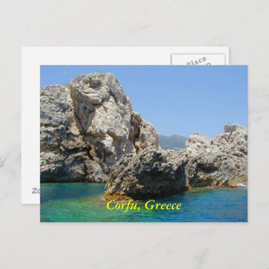 Carte Postale Corfou, Grèce (Devant / Derrière)