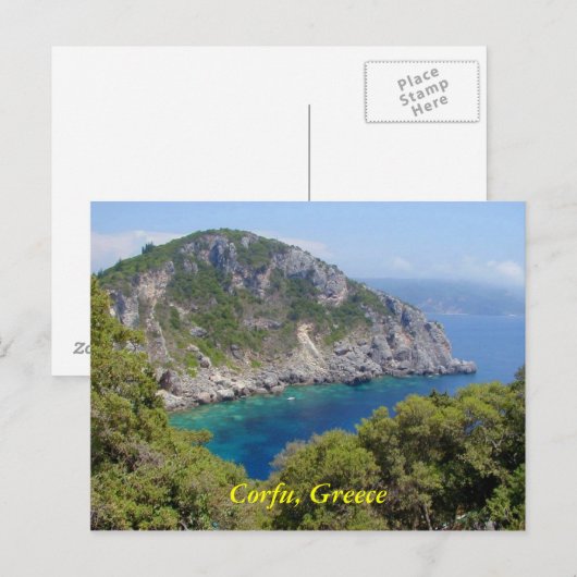 Carte Postale Corfou, Grèce (Devant / Derrière)