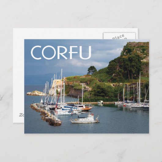 Carte Postale Corfou, Grèce (Devant / Derrière)