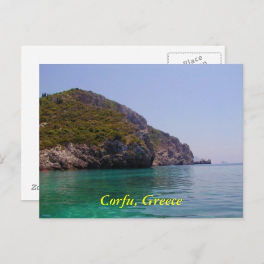 Carte Postale Corfou, Grèce (Devant / Derrière)