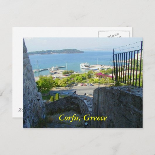 Carte Postale Corfou, Grèce (Devant / Derrière)