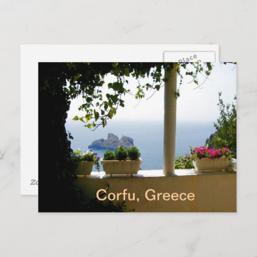 Carte Postale Corfou, Grèce (Devant / Derrière)