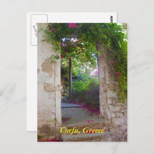Carte Postale Corfou, Grèce (Devant / Derrière)