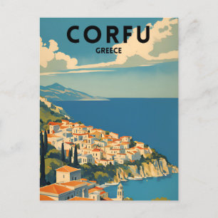Carte Postale Corfou Grèce Voyage