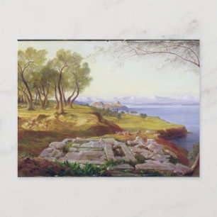 Carte Postale Corfu from Ascension, c.1856-64 (oil on canvas)