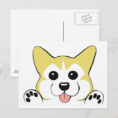 Carte Postale Corgi (Devant / Derrière)