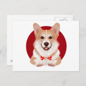 Carte Postale Corgi (Devant / Derrière)