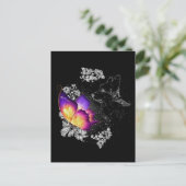 Carte Postale Corgi avec papillon Chien au ciel Jour de commémor (Debout devant)