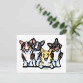 Carte Postale Corgi Clan (Debout devant)