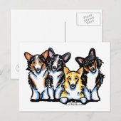 Carte Postale Corgi Clan (Devant / Derrière)