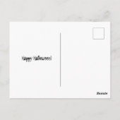 Carte postale Corgi Halloween (Dos)