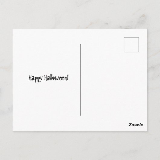 Carte postale Corgi Halloween (Dos)