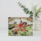 Carte Postale Corgi Huntsman se rend à Hounds (Debout devant)