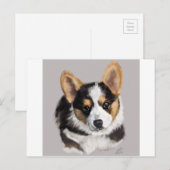 Carte Postale Corgi Puppy (Devant / Derrière)