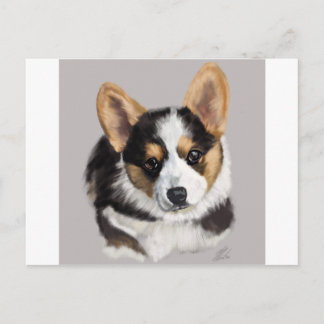 Carte Postale Corgi Puppy