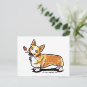 Carte Postale Corgi Shoney (Debout devant)