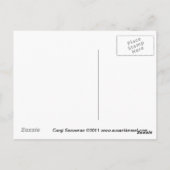 Carte postale Corgi Snowman (Dos)