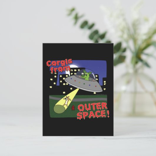 Carte Postale Corgis de l'espace extra-atmosphérique (Debout devant)