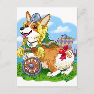 Carte Postale CorgiViking