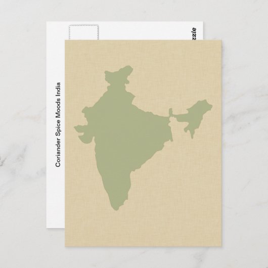 Carte Postale Coriander Blue Spice Modes Inde (Devant / Derrière)