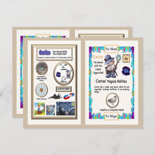 Carte Postale Coriss - Cobalt Trading Card (Devant / Derrière)