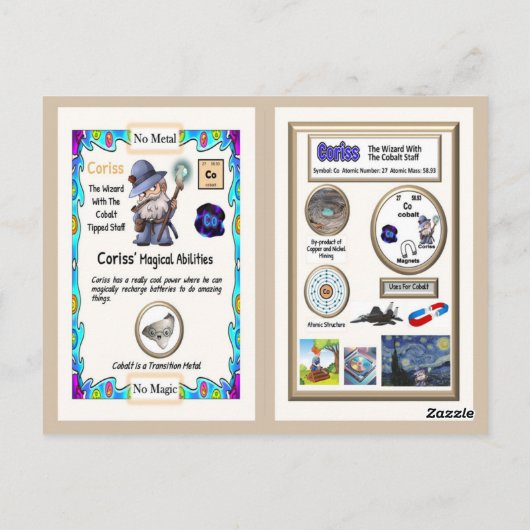 Carte Postale Coriss - Cobalt Trading Card (Dos)