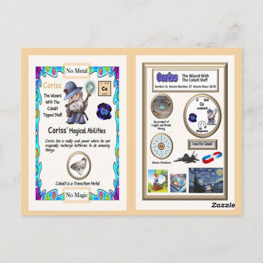 Carte Postale Coriss - Cobalt Trading Card (Dos)