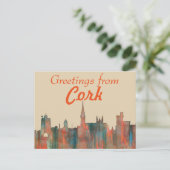 CARTE POSTALE CORK, , IRELAND SKYLINE (Debout devant)