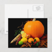 Carte Postale CORN et FRUITS citrouilles (Devant / Derrière)