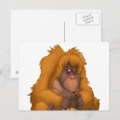 Carte postale Corn-Jug-Playin' Orangutan (Devant / Derrière)