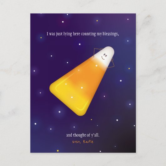 Carte Postale Corne à bonbons (Devant)