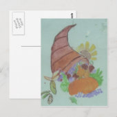 Carte Postale Corne d'abondance (Devant / Derrière)