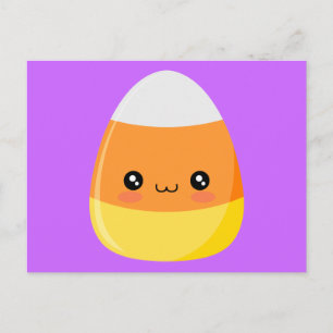 Carte Postale Corne de bonbons d'Halloween