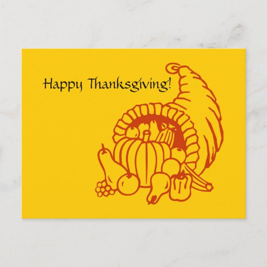 Carte postale - Corne de l'abondance (Devant)