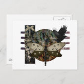 Carte Postale corneille (Devant / Derrière)