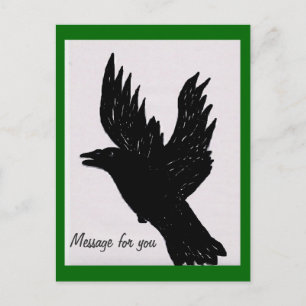 Carte Postale Corneille de sciage