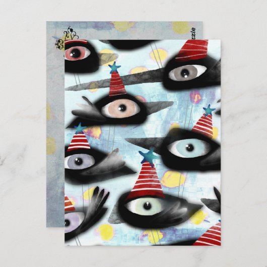 Carte Postale Corneilles belle fête d'hiver (Devant / Derrière)