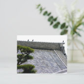 Carte Postale Corneilles sur le toit du temple (Debout devant)