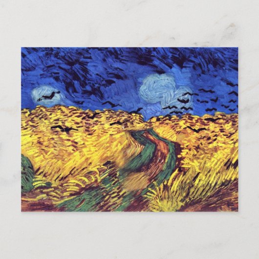 Carte Postale Corneilles Sur Wheatfield Par Vincent Van Gogh (Devant)
