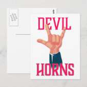 Carte Postale Cornes de Diable (Devant / Derrière)