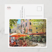 Carte Postale CORNIGLIA - Cinque Terre - Liguria - PIAZZETTA - (Devant / Derrière)